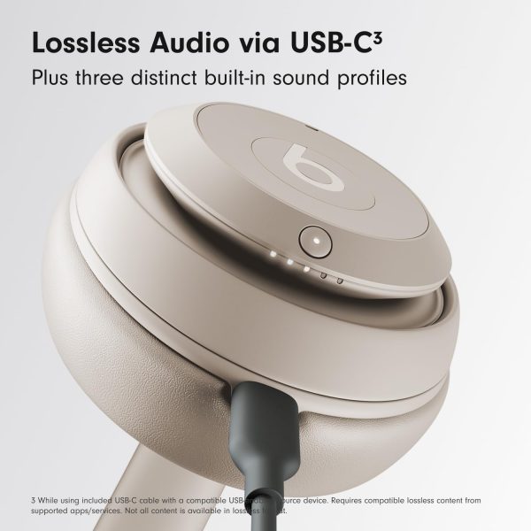 Beats Studio Pro - Wireless Bluetooth Noise Cancelling Headphones - Personalized Spatial Audio, USB-C Lossless Audio, Apple & Android Compatibility, Up to 40 Hours Battery Life - Sandstone - Image 6