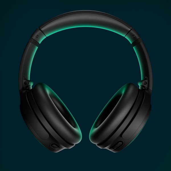 Bose QuietComfort Bluetooth Headphones, Wireless Headphones, Over Ear Noise Cancelling Headphones with Mic, Up To 24 Hours of Battery Life, Black - Image 2