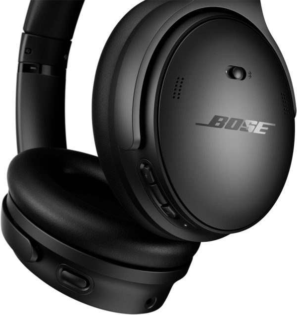 Bose QuietComfort Bluetooth Headphones, Wireless Headphones, Over Ear Noise Cancelling Headphones with Mic, Up To 24 Hours of Battery Life, Black - Image 5