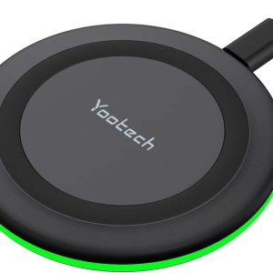 Yootech Wireless Charger,10W Max Fast Wireless Charging Pad Compatible with iPhone 16/16 Plus/16 Pro Max/15/14/13/SE 2022/12/11/X/8,Samsung Galaxy S22/S21/S20,for AirPods Pro 2(No AC Adapter)